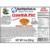 Cajun Original Crawfish Pies 15 - 9 oz Pies