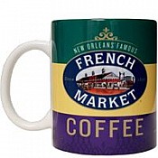 French Market Mardi Gras Ceramic Mug