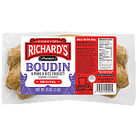 Richard's Pork Boudin Regular 16 oz